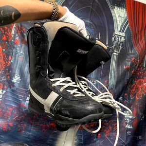 Ride Snow Boots Men's 8.5 Black Leather Snowboarding Hiking Outdoor Ski Winter